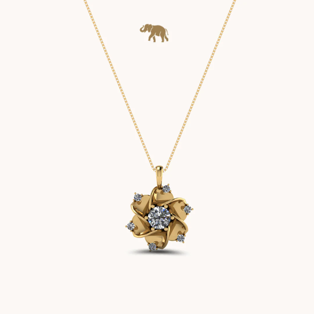 Amara Drop Necklace with chain - Image 2