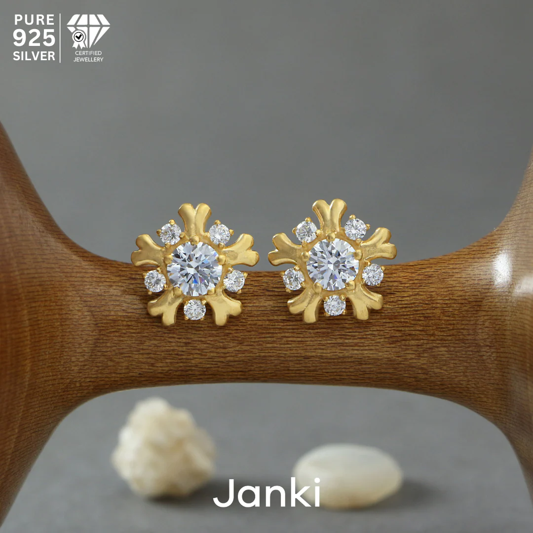 Amrit Solitaire Earrings - Image 4