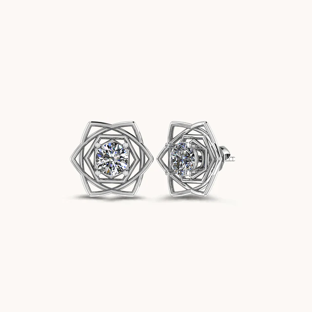 Bharat Solitaire Earrings - Image 5