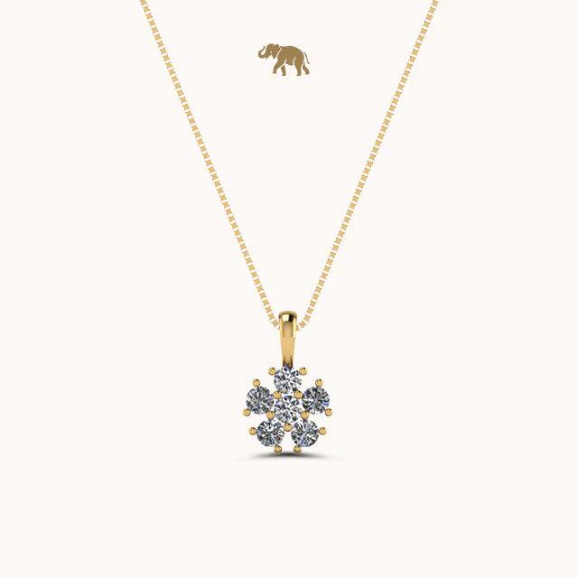 Lucky Petal Necklace with chain by Arushaa - Image 3