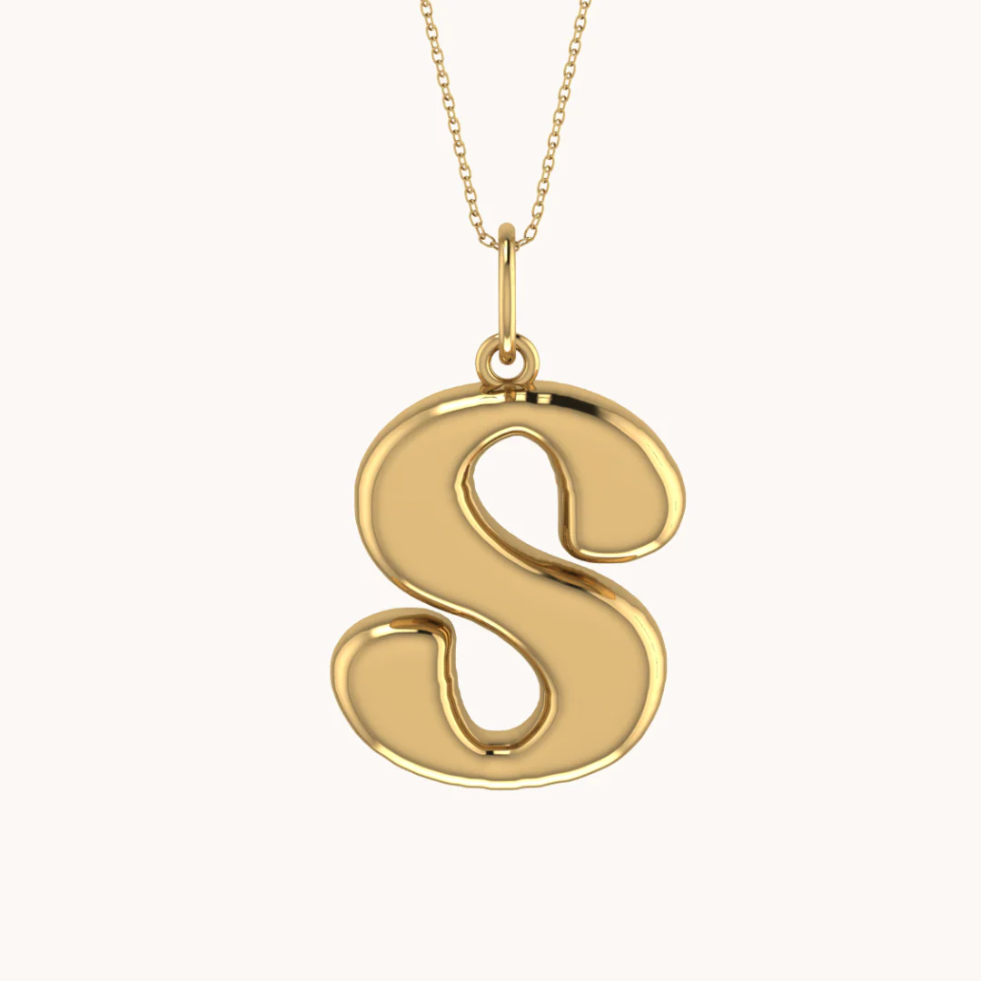 Coco Initial Necklace with chain ( A to Z Available) - Image 3