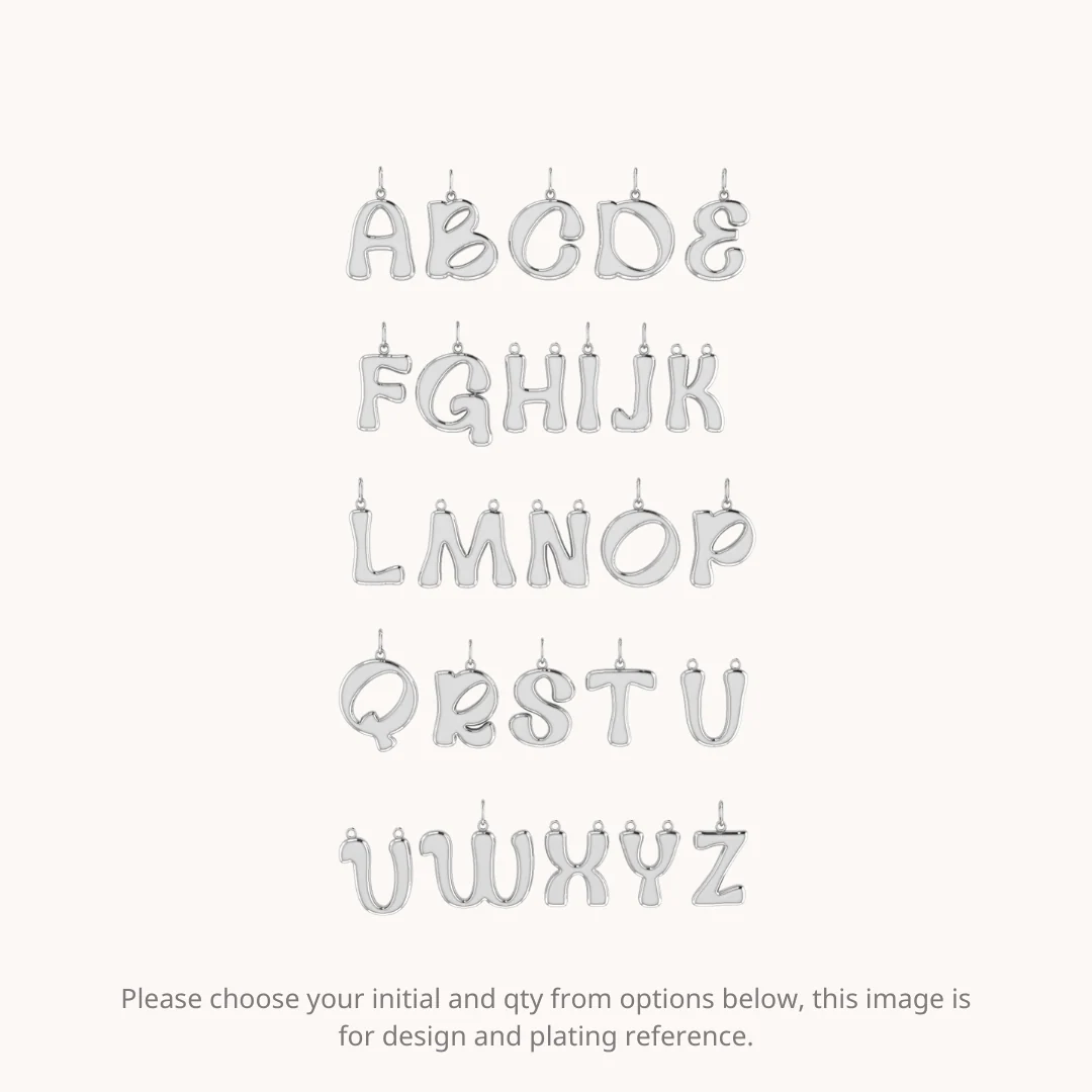 Coco Initial Necklace with chain ( A to Z Available) - Image 5