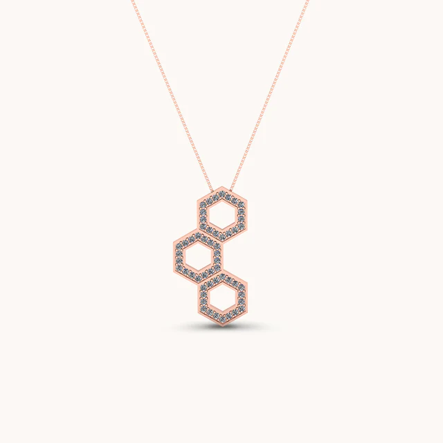 Modern Hexa Necklace - Image 4