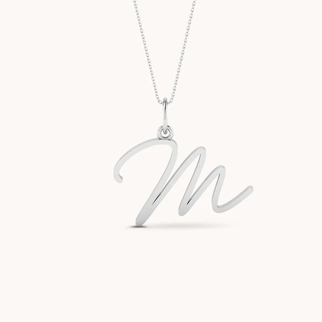 Dew Initial Necklace with chain ( A to Z Available) - Image 3