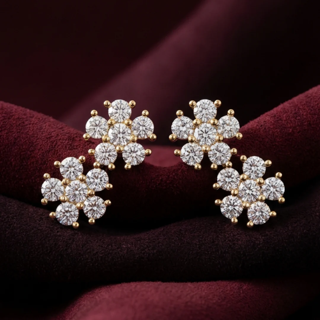 Double Flower Earrings