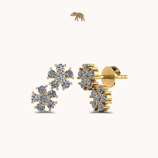 Double Flower Earrings - Image 2