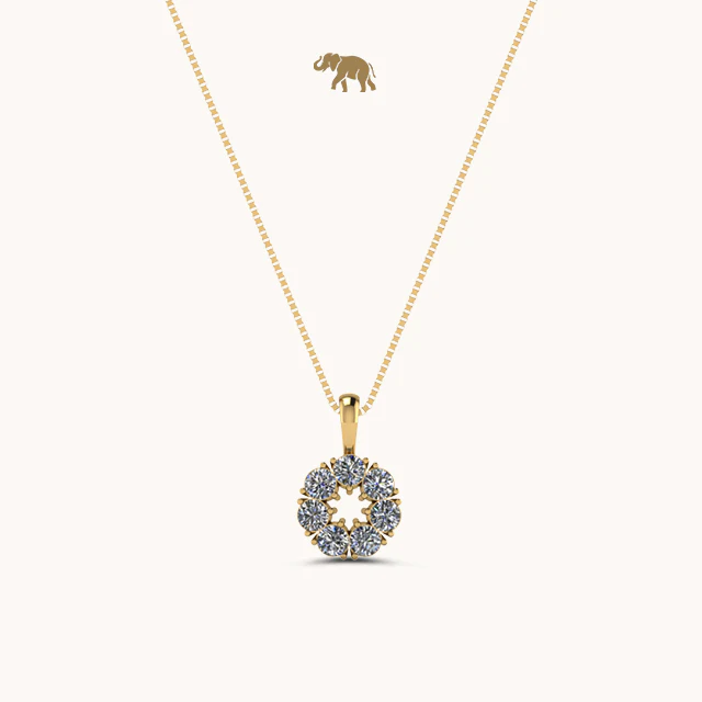 Eternal Circle Necklace with chain by Arushaa - Image 3