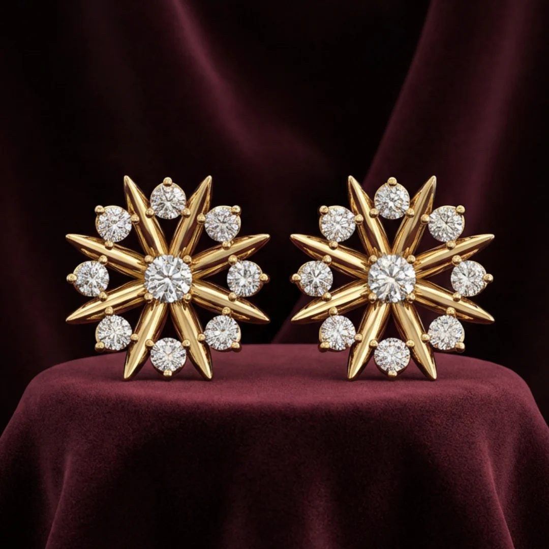 Grand Sunflower Earrings