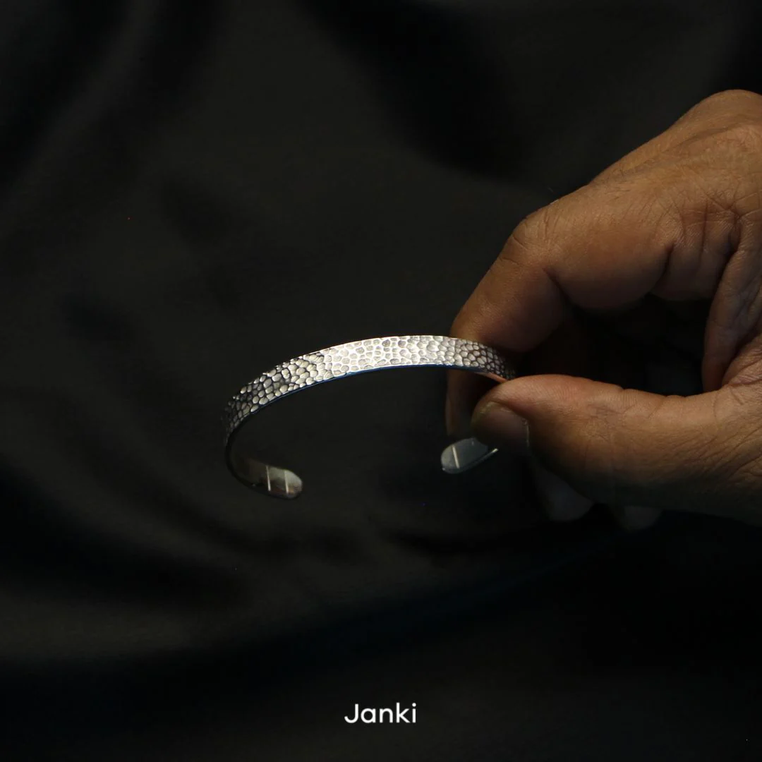 Hammered Bracelet Cuff - Image 4
