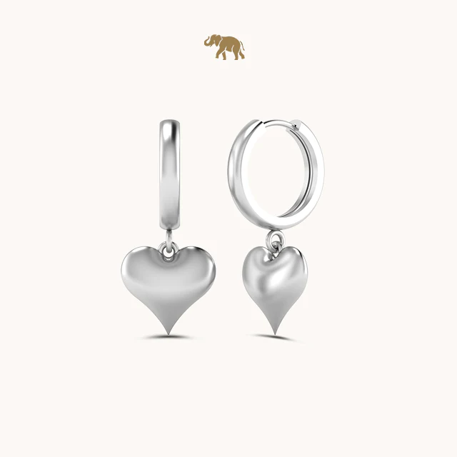 Heartly Dangling Drop Earrings - Image 2