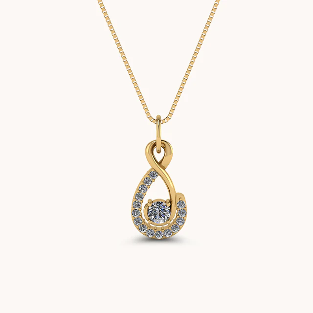 Infinity Diamond Zirconia Necklace - Image 3