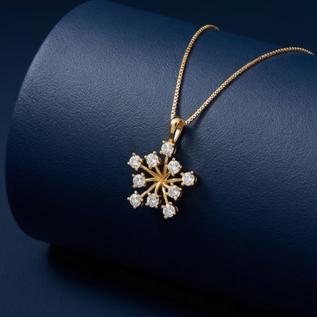 Ivory Glint Necklace with chain