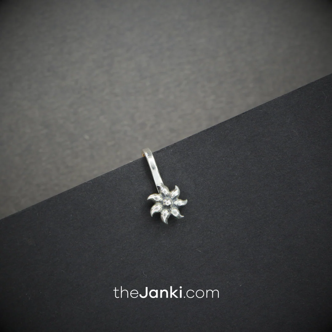 Janki Antique Jasmine Nosepin - Image 2