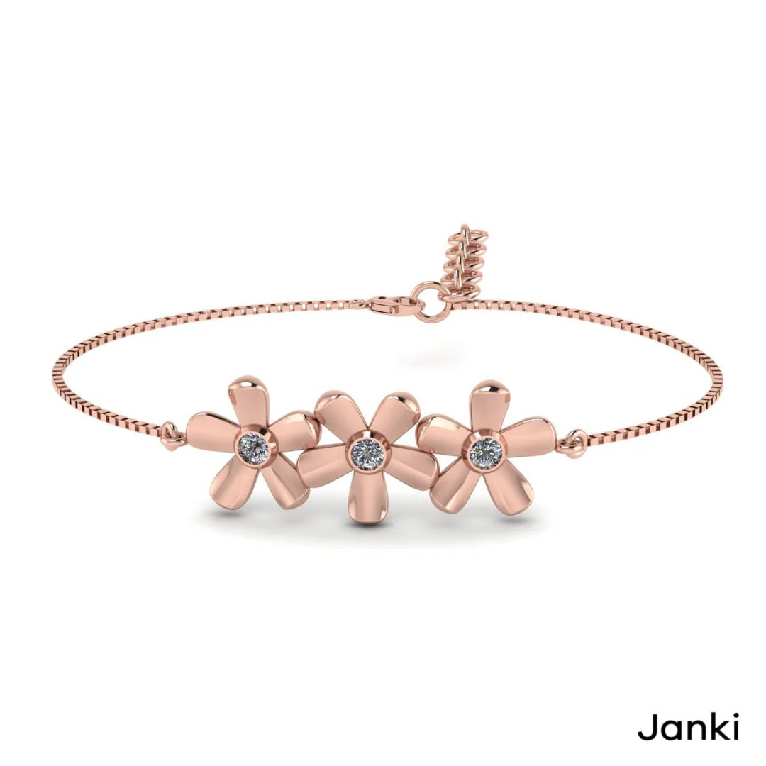 Janki Flower Bracelet - Image 3
