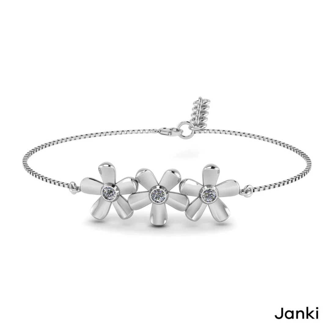 Janki Flower Bracelet - Image 4