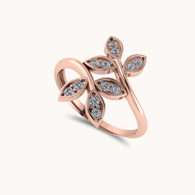 Janki Leaf Ring (Adjustable Size) - Image 4