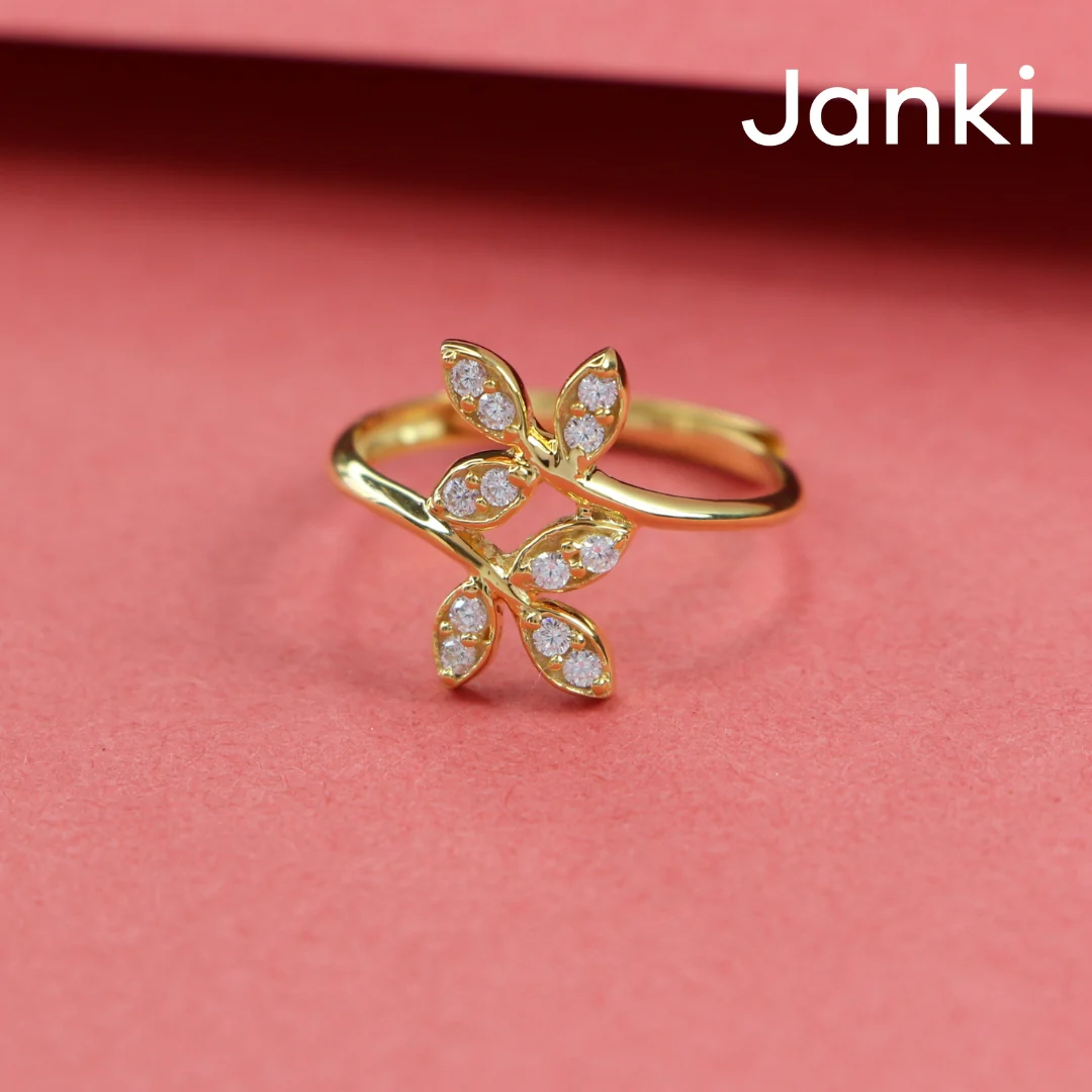 Janki Leaf Ring (Adjustable Size) - Image 6