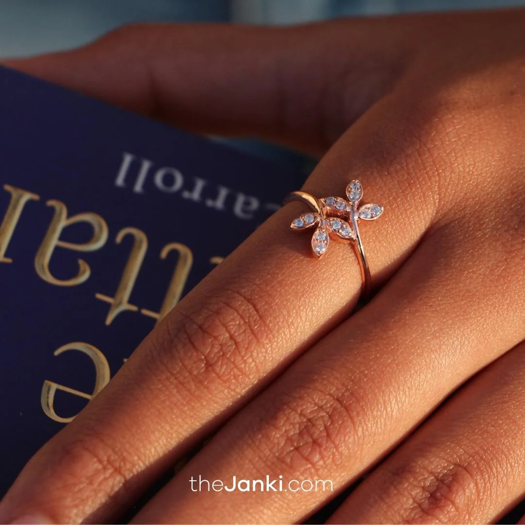 Janki Leaf Ring (Adjustable Size) - Image 7