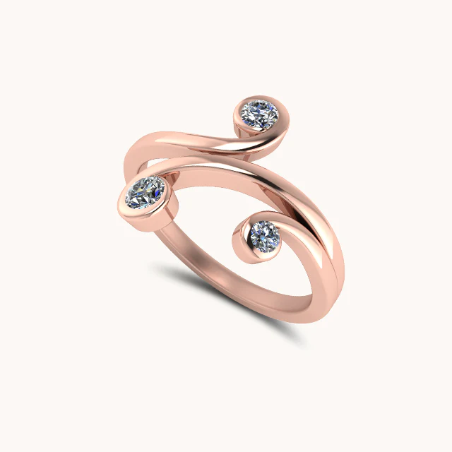 Janki Three Star Ring (Size 7) - Image 4
