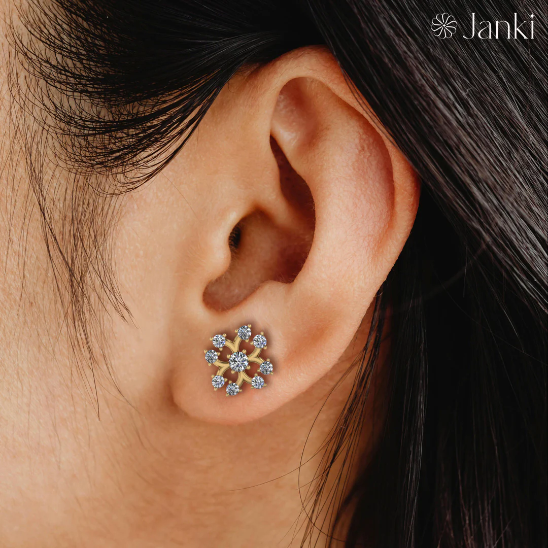 Orchid Sparkle Earrings - Image 3