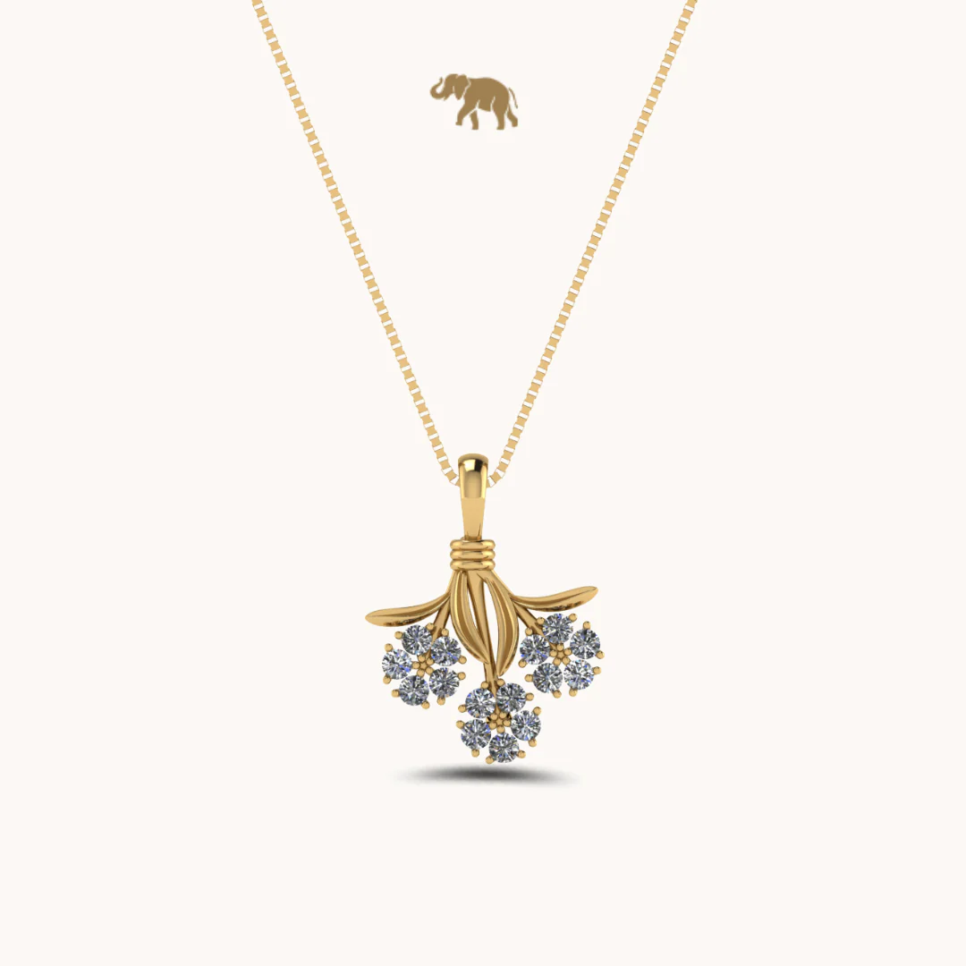 Leaflet Necklace with chain - Image 2