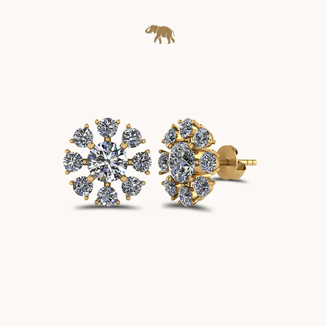Lucky Solitaire Earrings - Image 2