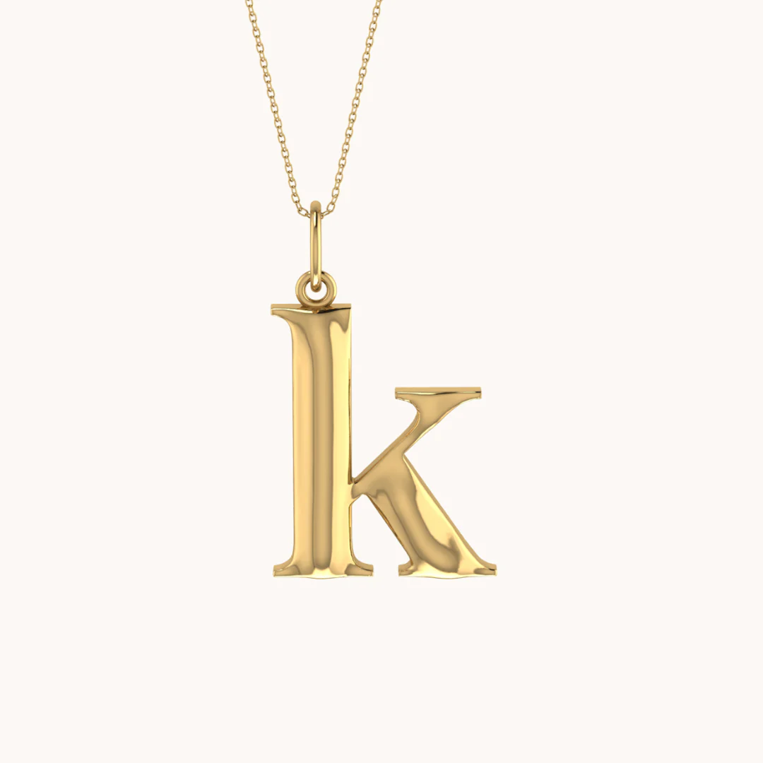 Moonlit Initial Necklace with chain ( A to Z Available) - Image 2