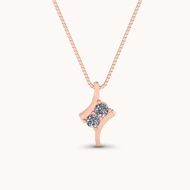 Opulent Diamond Zirconia Necklace - Image 3