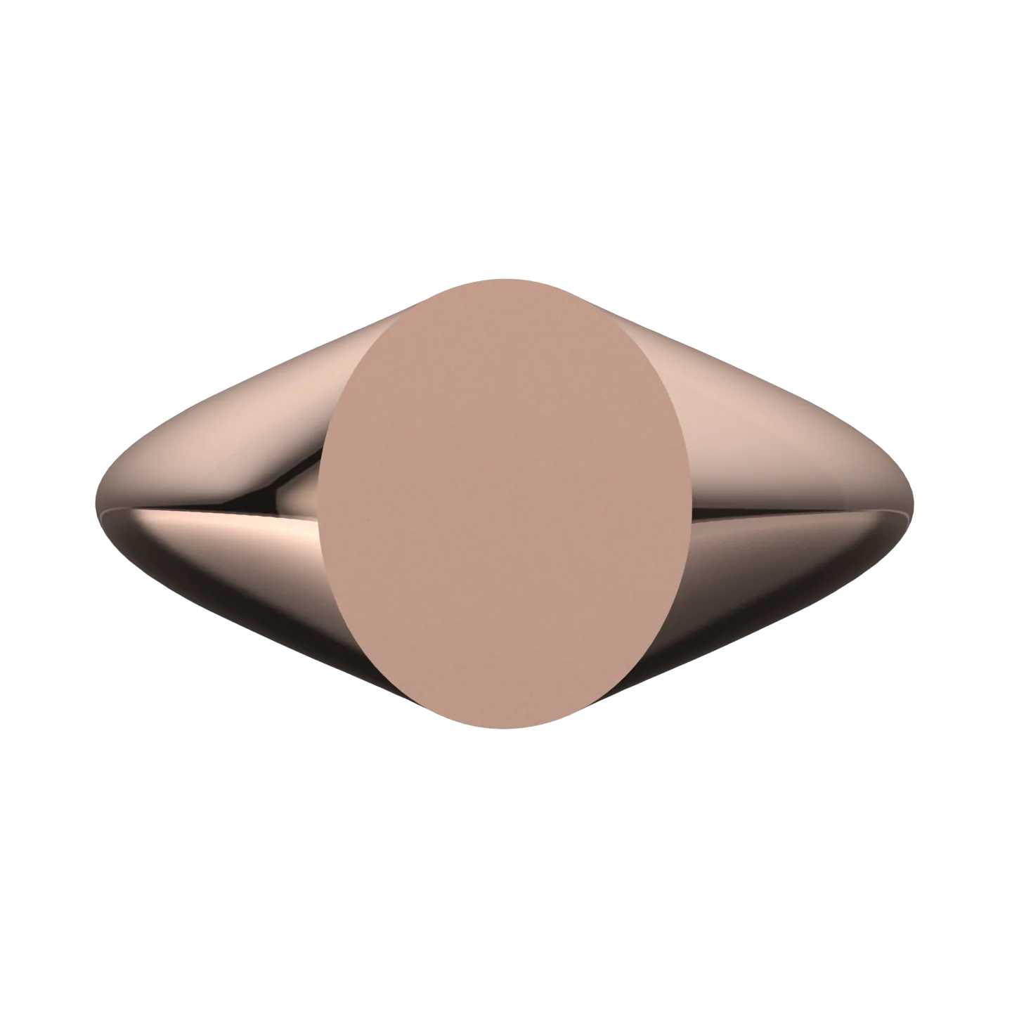 Oval Signet Ring Adjustable Size - Image 3