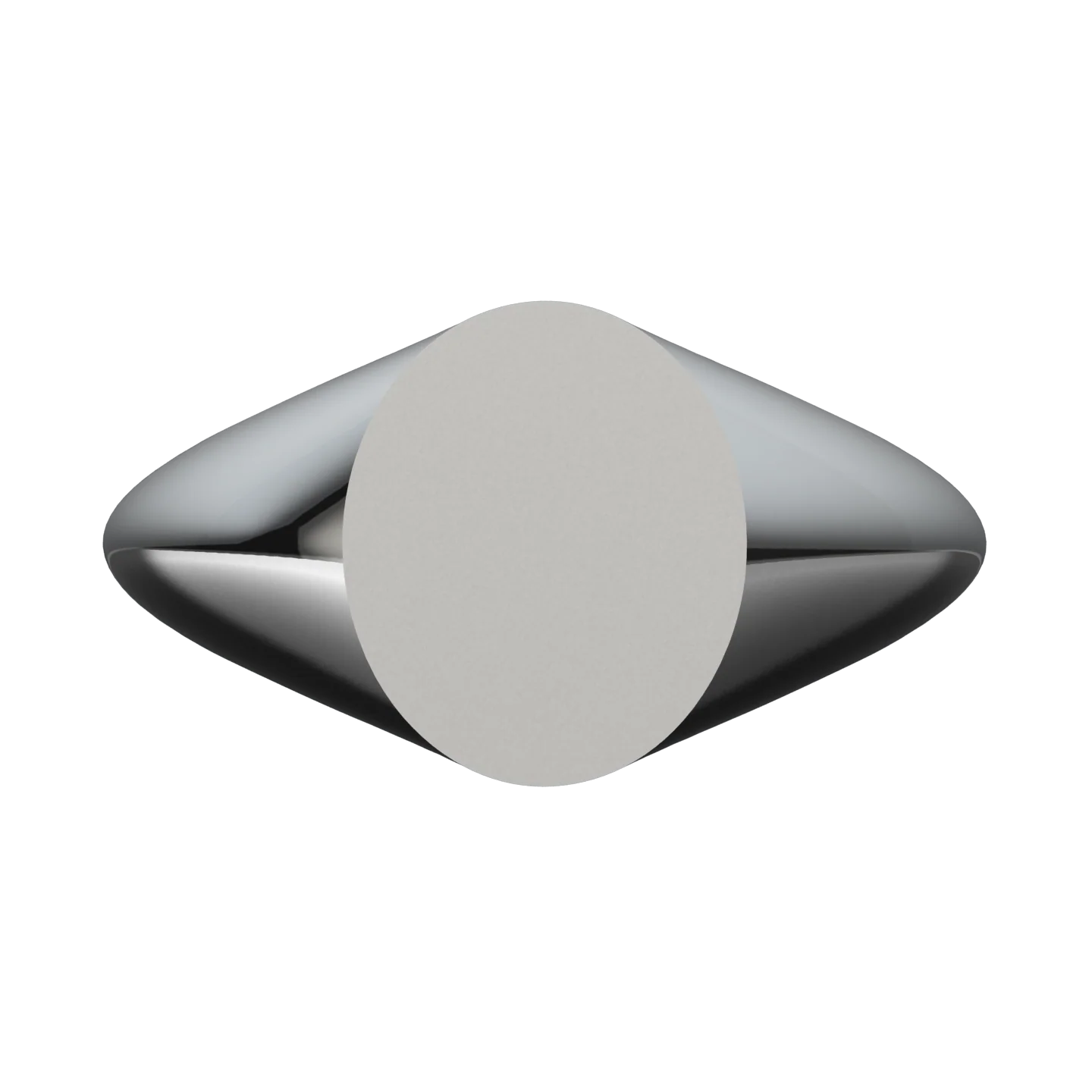 Oval Signet Ring Adjustable Size - Image 4