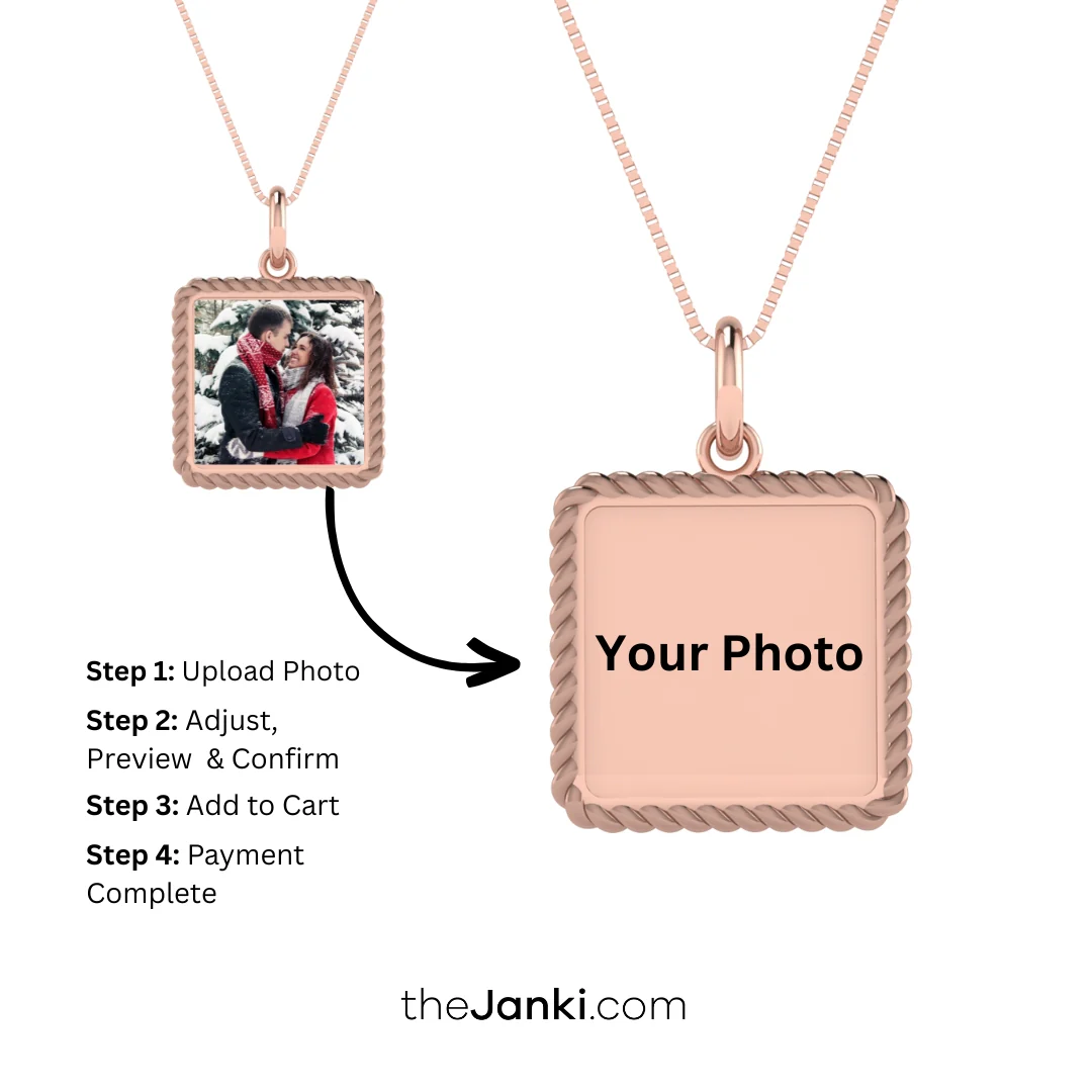 Personalise Happy Photo Necklace - Image 11