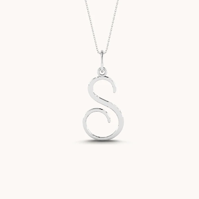 Rare Initial Necklace with chain ( A to Z Available) - Image 2
