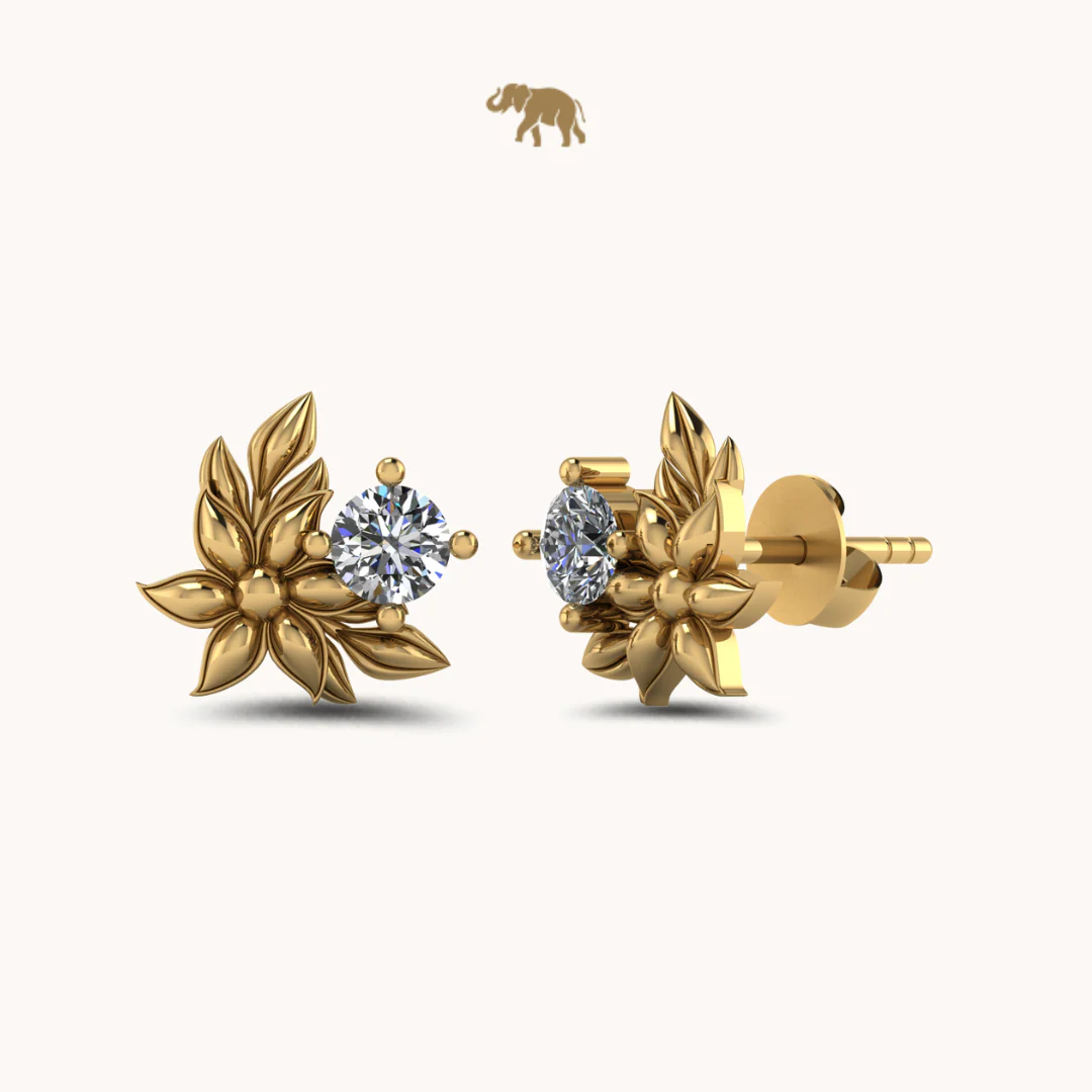 Rosé Halo Earrings - Image 2