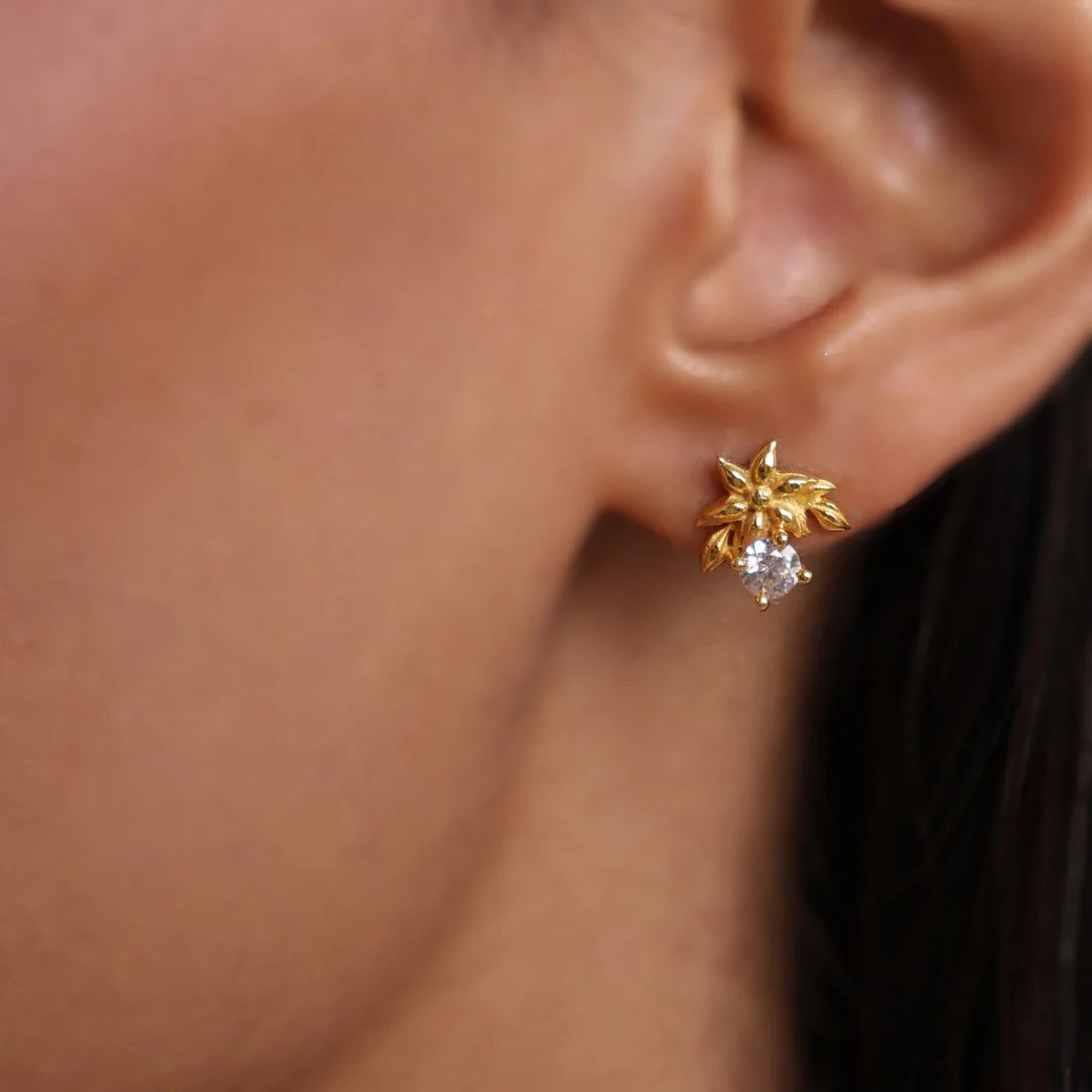 Rosé Halo Earrings - Image 3