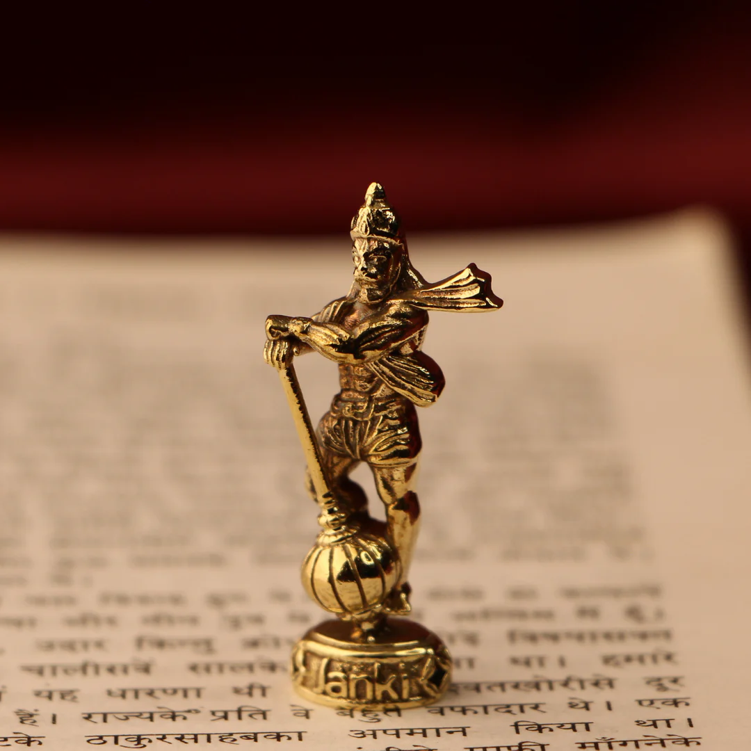Shri Bajrangbali Hanumanji Idol/Murti in Pure Brass - Image 2