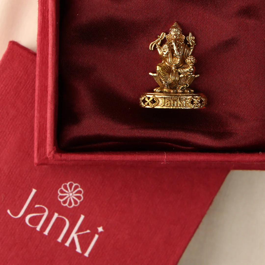 Shri Ganeshji Idol/Murti in Pure Brass - Image 3