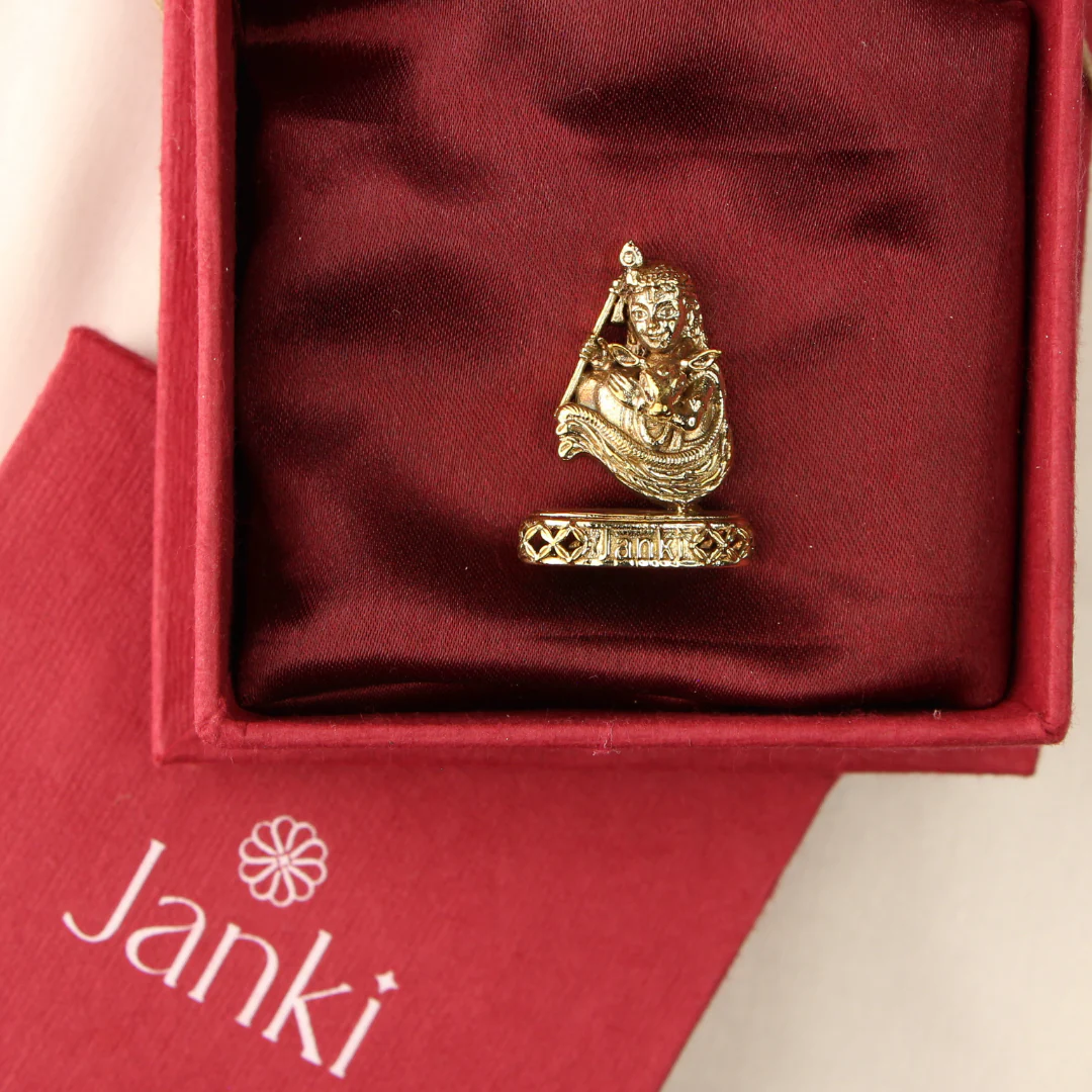 Shri Krishna Kanhaiya Idol/Murti in Pure Brass - Image 3
