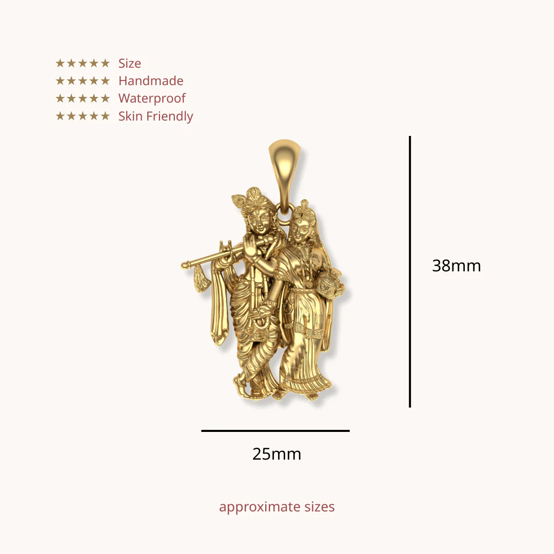 Shri Krishna Radharani Pendant - Image 2