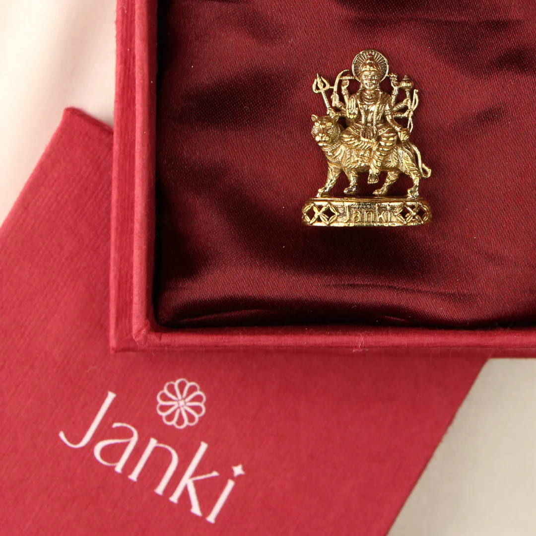 Shri Jai Matadi Idol/Murti in Pure Brass - Image 3