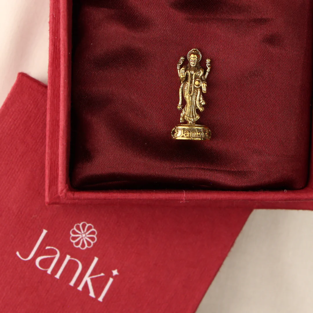 Shri PadmLakshmi Idol/Murti in Pure Brass - Image 3