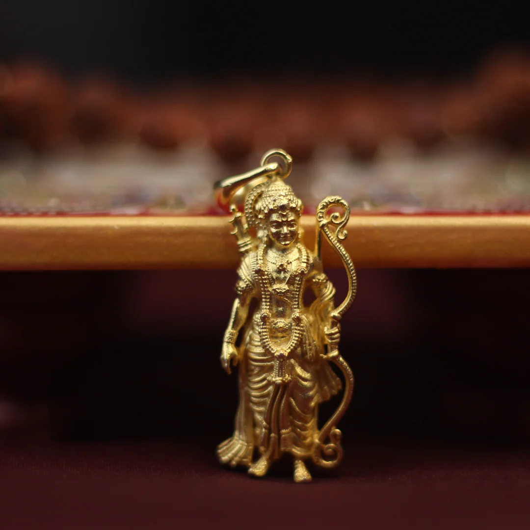Shri Raghav Ram Pendant in Ashthadhatu - Image 2