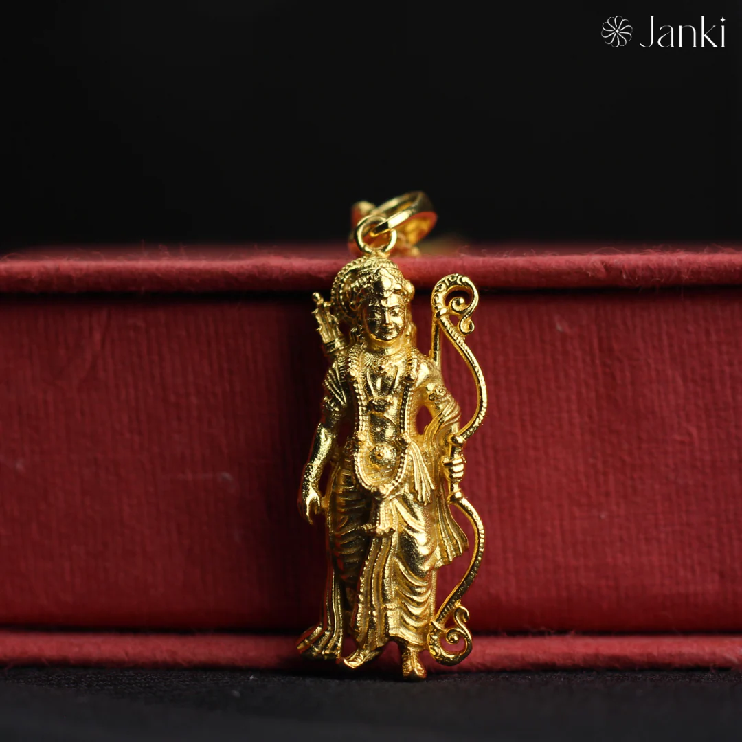 Shri Raghav Ram Pendant in Ashthadhatu - Image 3