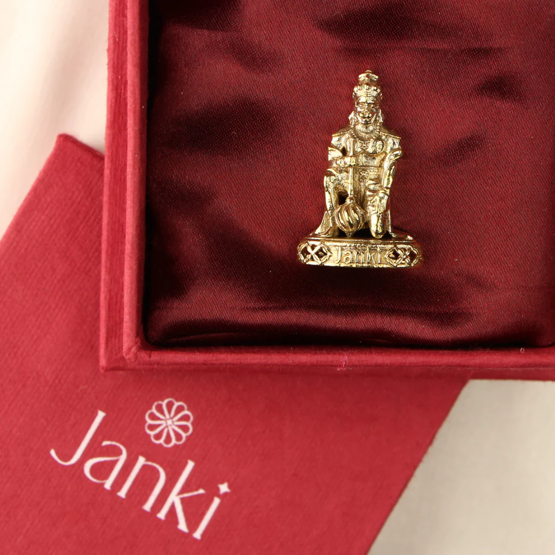 Shri Sankatmochan Hanumanji Idol/Murti in Pure Brass - Image 3