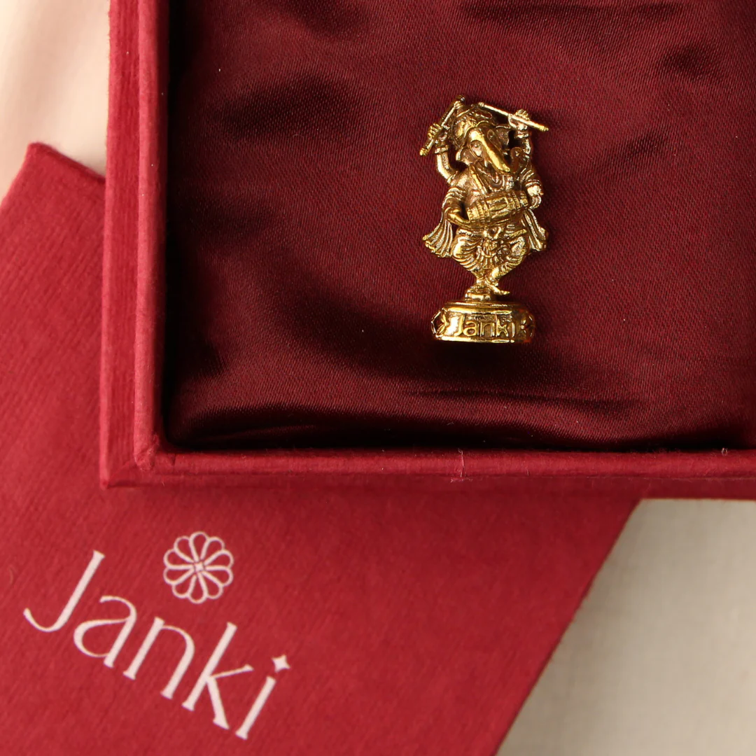 Shri Shubh Ganeshji Idol/Murti in Pure Brass - Image 3