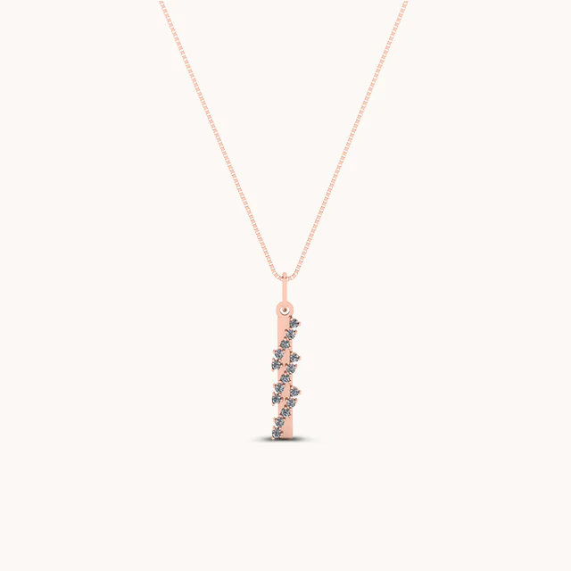 Silver Stick Necklace - Image 4