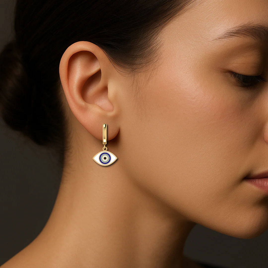 Stellar Evil Eye Earrings - Image 2