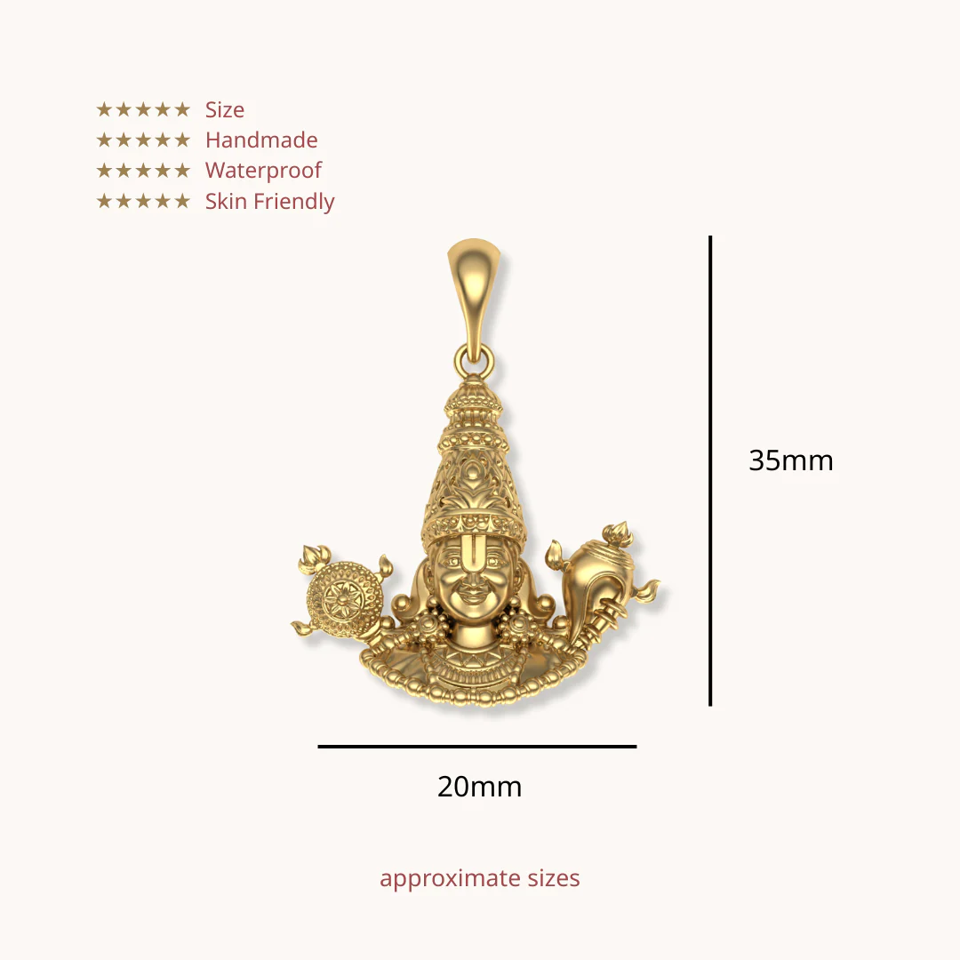 Shri Venkateshwara Pendant Tirupati Balaji - Image 2
