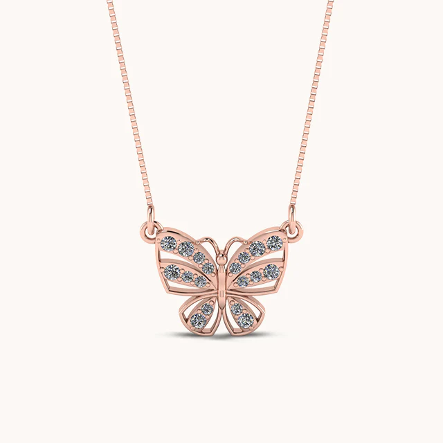 Winged Solitaire Necklace - Image 3